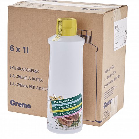 Bratcrème Flasche 6 x 1L