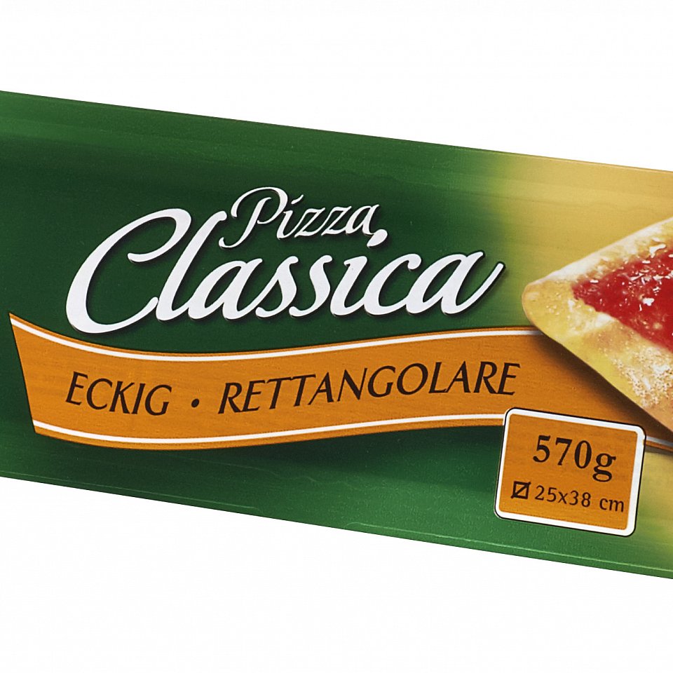 Pizzateig eckig 5 x 570 g