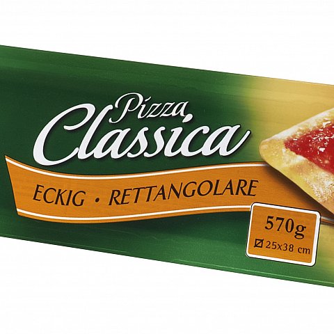 Pizzateig eckig 5 x 570 g