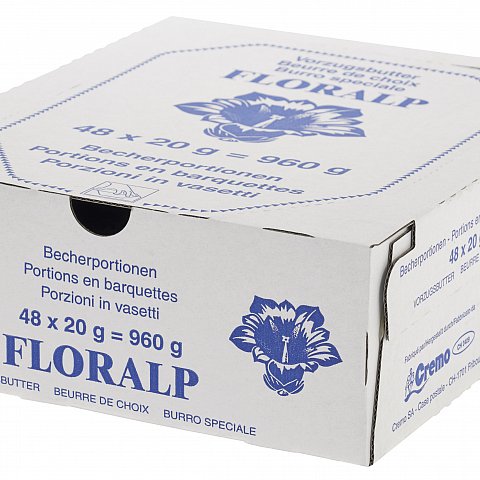 Tafelbutter Becher Port 48 x 20 gr