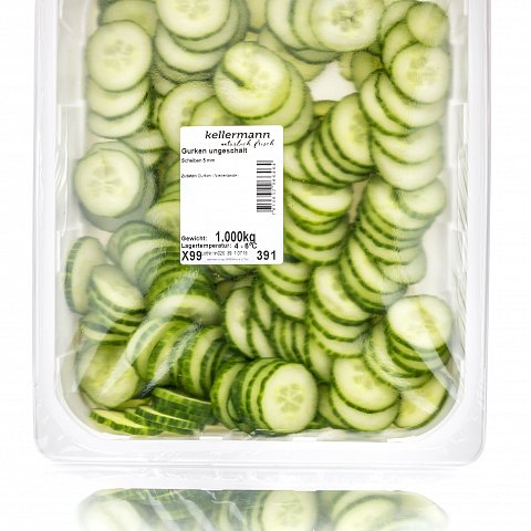 Gurken Scheiben ungeschält 1 kg