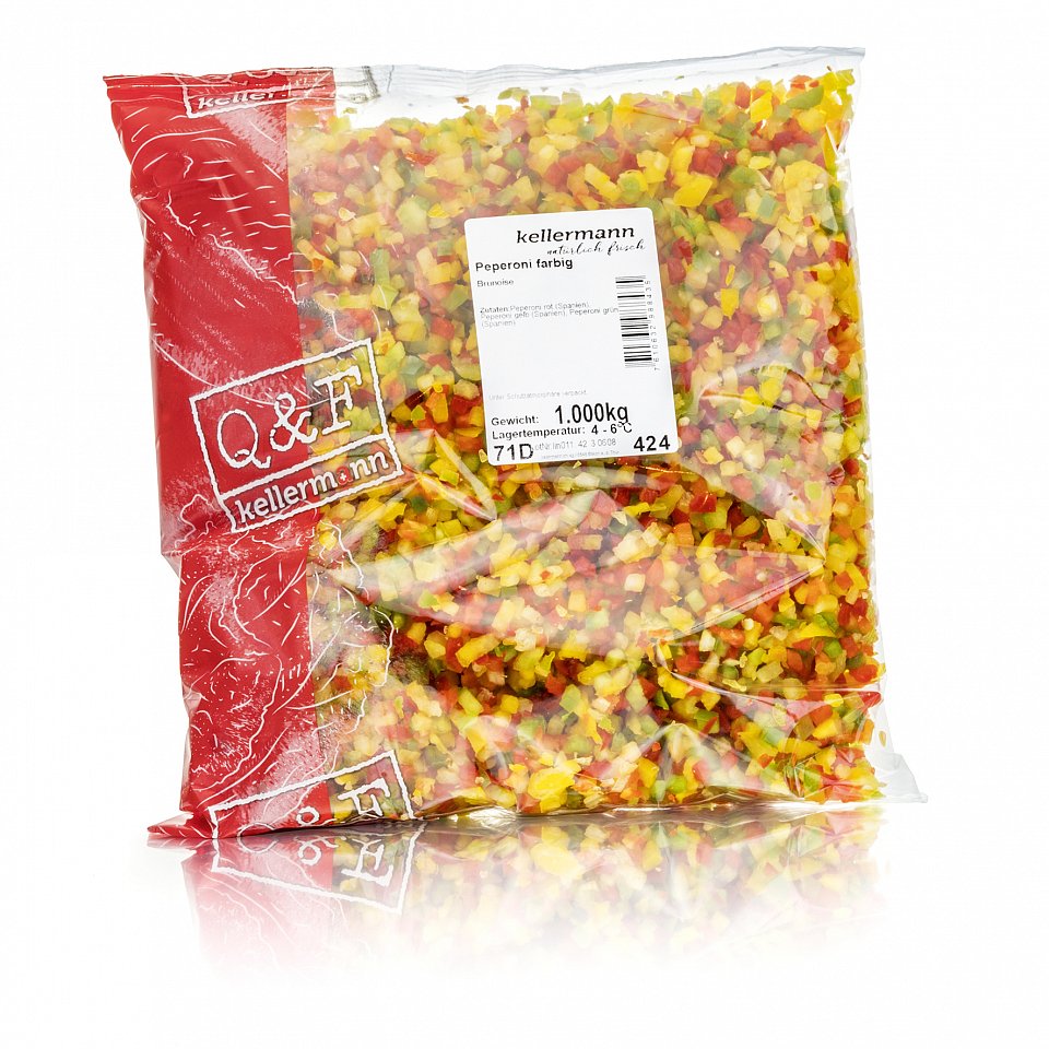 Peperoni farbig Brunoise 1 kg