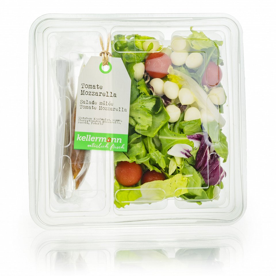 Salatschale Mischsalat mit Tomate Mozarella 6x250g