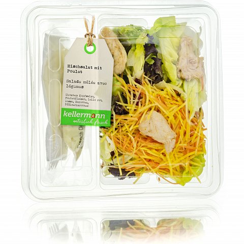 Salatschale Mischsalat mit Poulet 6x210g
